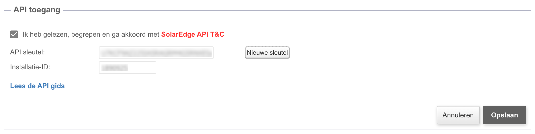 API-Schlüssel-Generierung