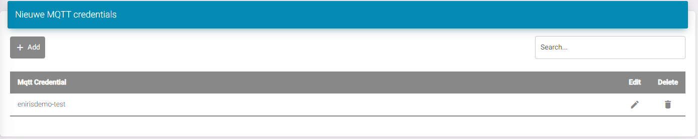 Neue Anmeldeinformationen