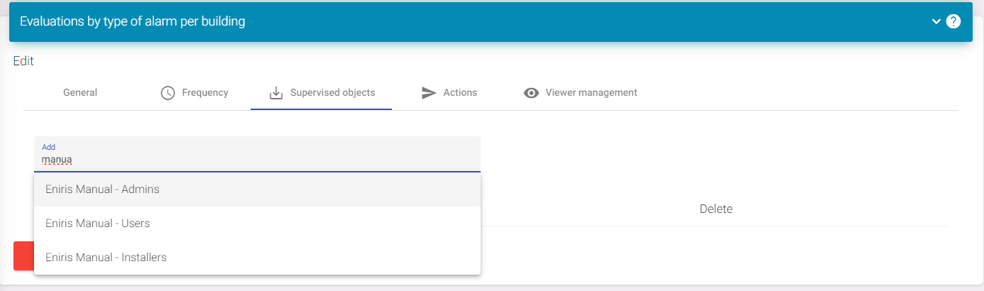 Add alarm supervised objects