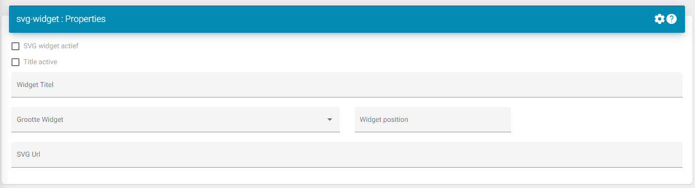 Einstellungen des klassischen SVG-Widgets