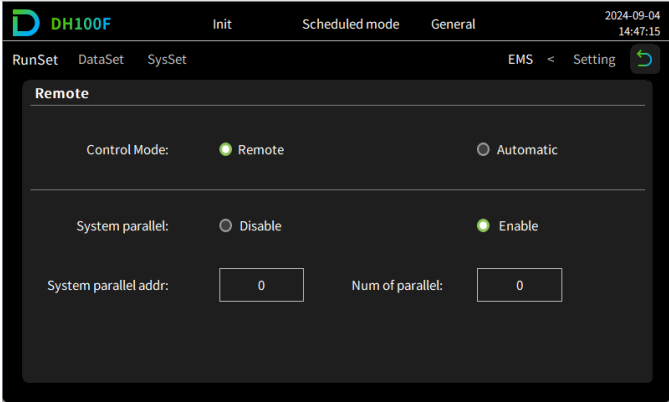 Dyness DH100F Oberfläche