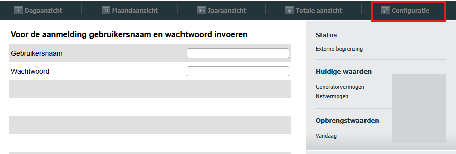 KACO blueplanet 50.0/60.0 Benutzeroberflächenanmeldung